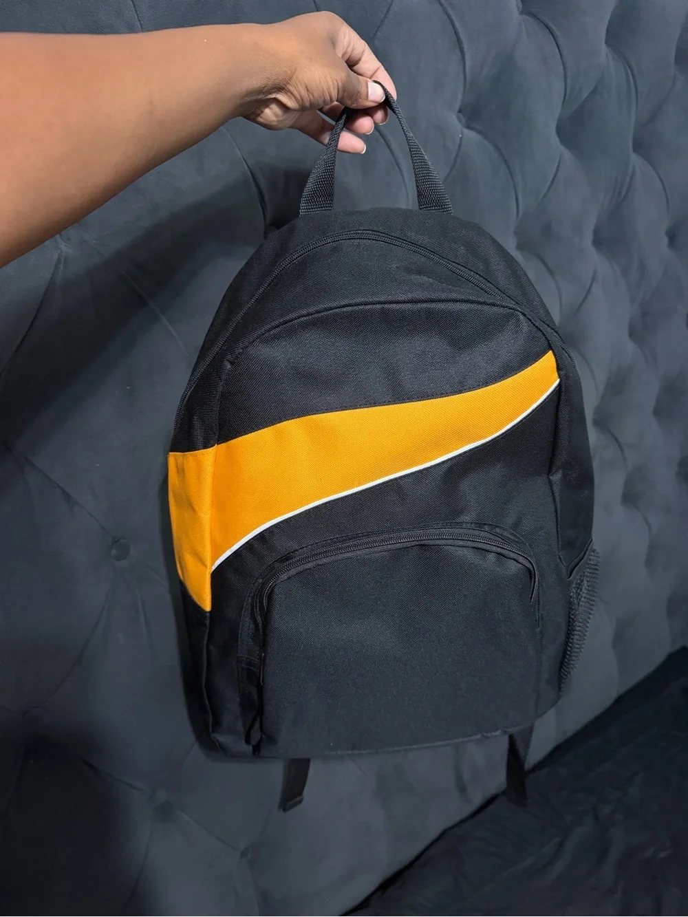 Black and Yellow Backpack